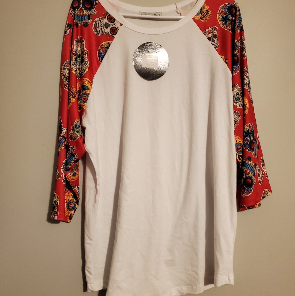 Sunshine and Rodeo Sugar Skull Raglan